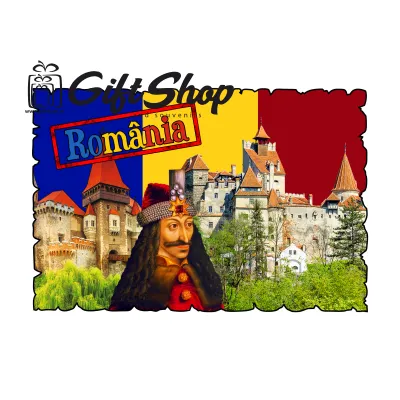 Castelul bran, vlad tepes, magnet frigider mgs093